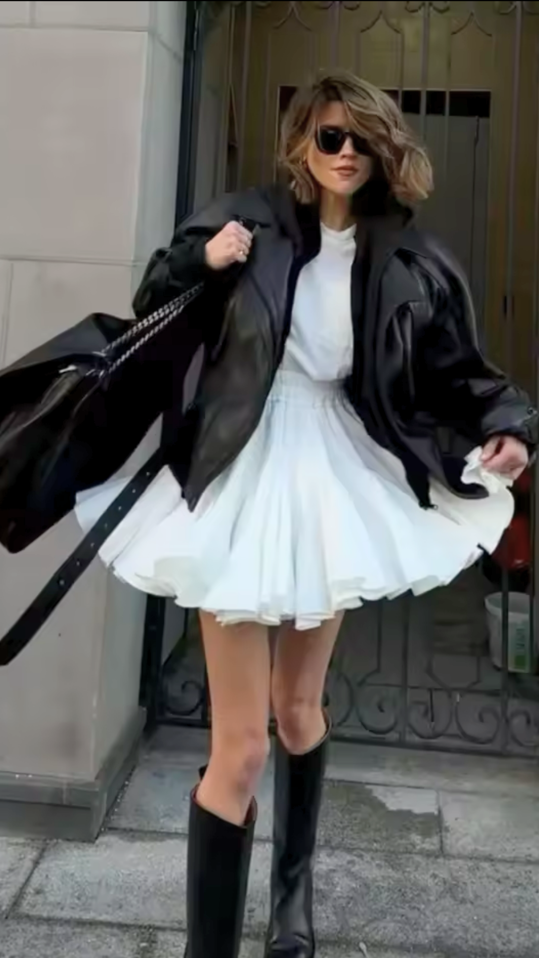 Coquette Rüschen Minirock mit Hoher Taille