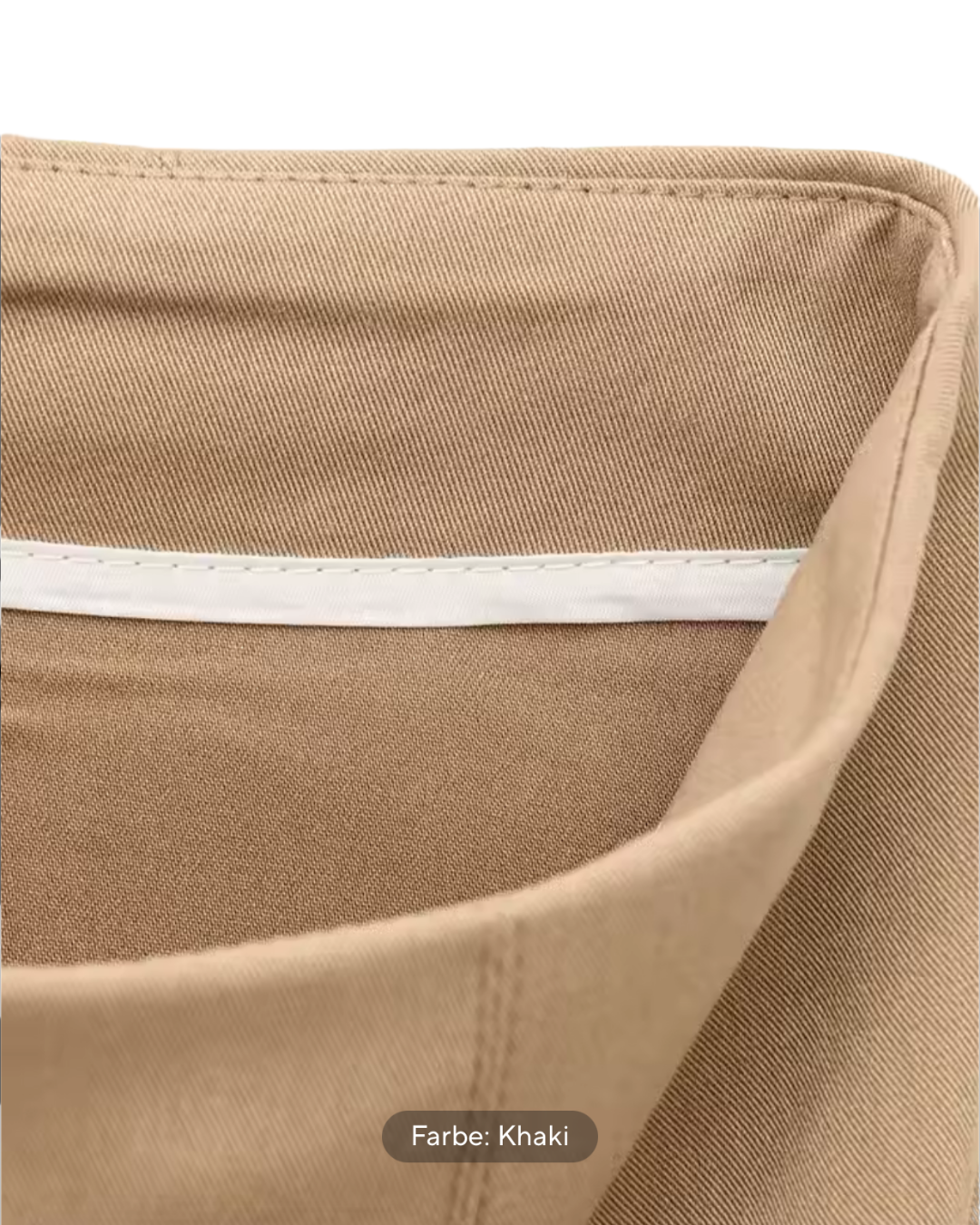 Popeline High-Waist Faltenrock