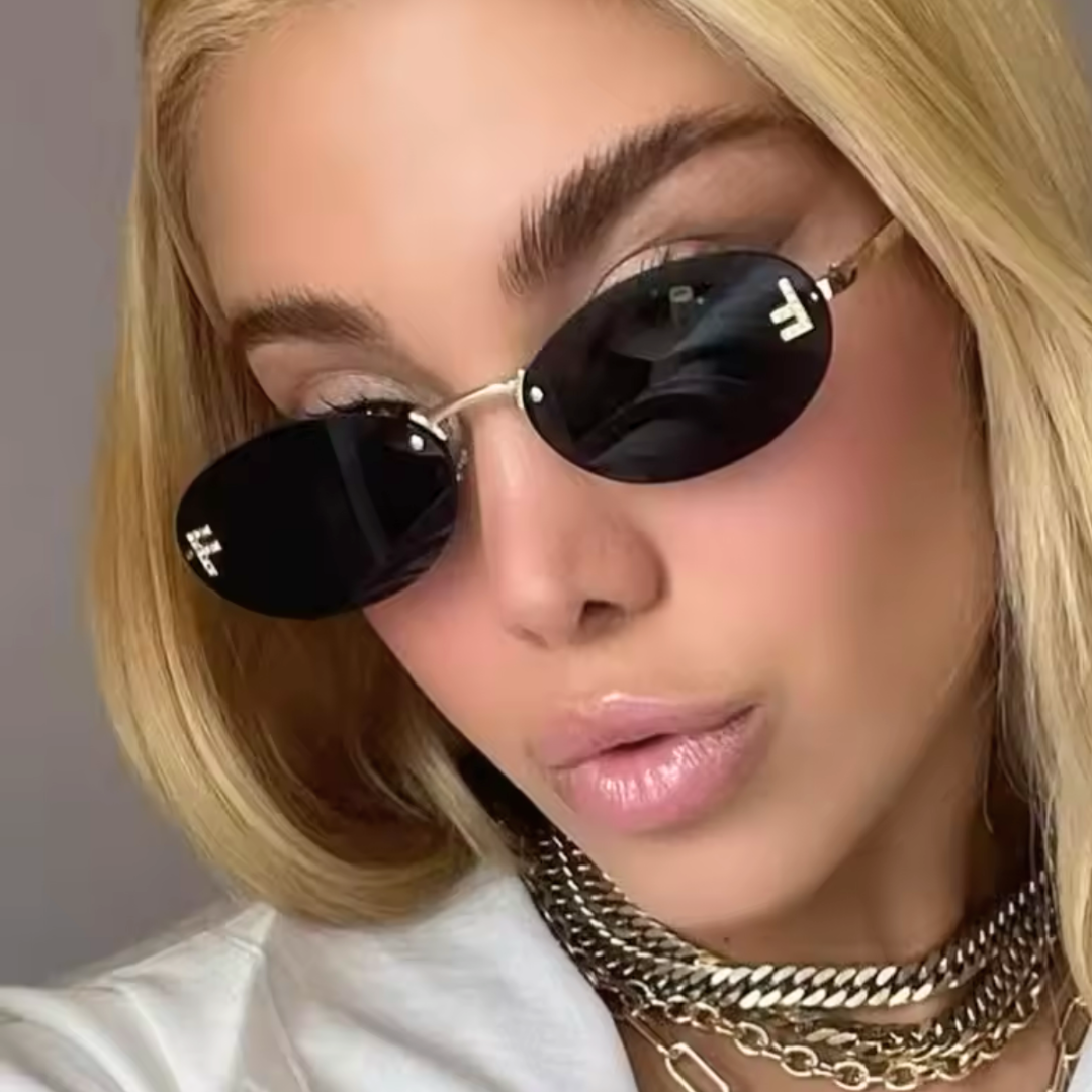 Lalluvia Unisex Randlose Diamant-Sonnenbrille