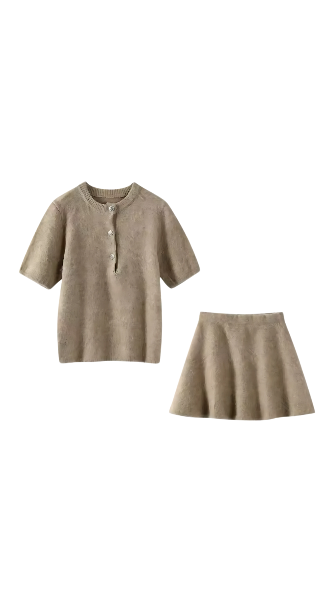 Cream Allure Knit Set