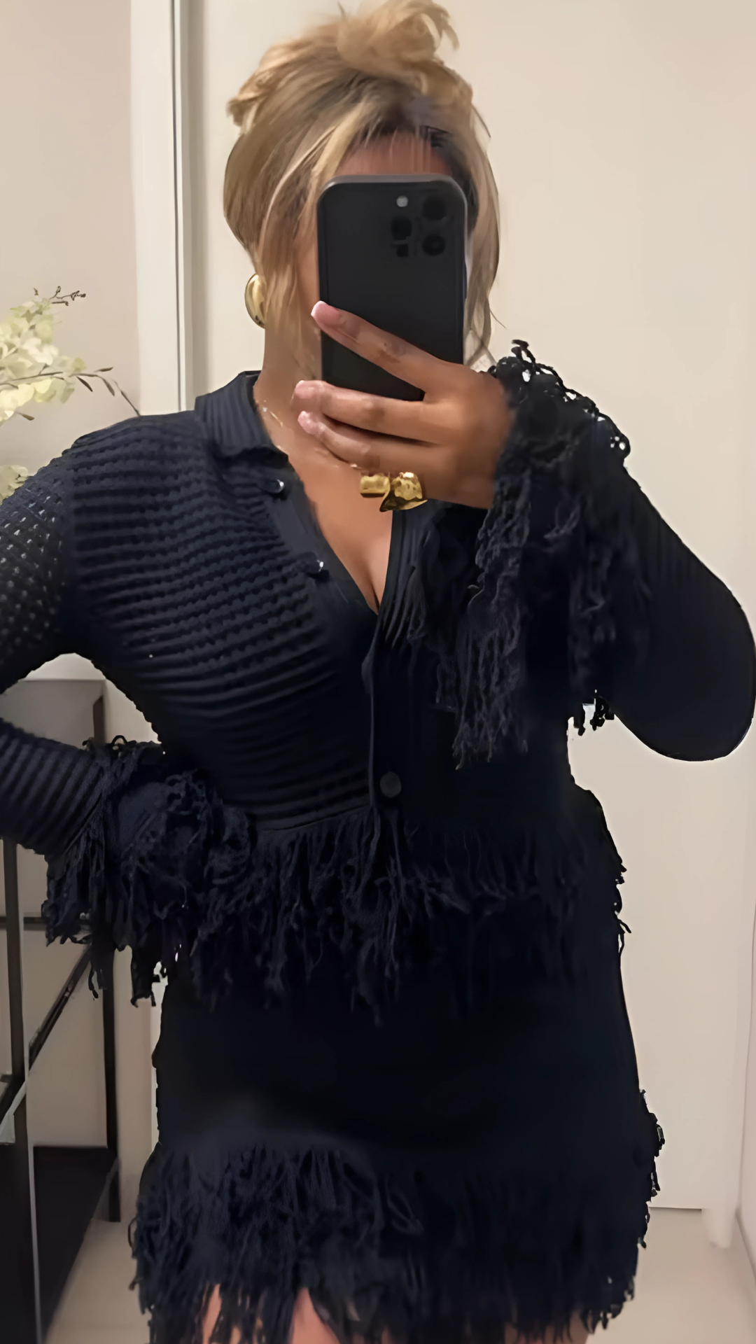 Eclipse Fringe Knit Set