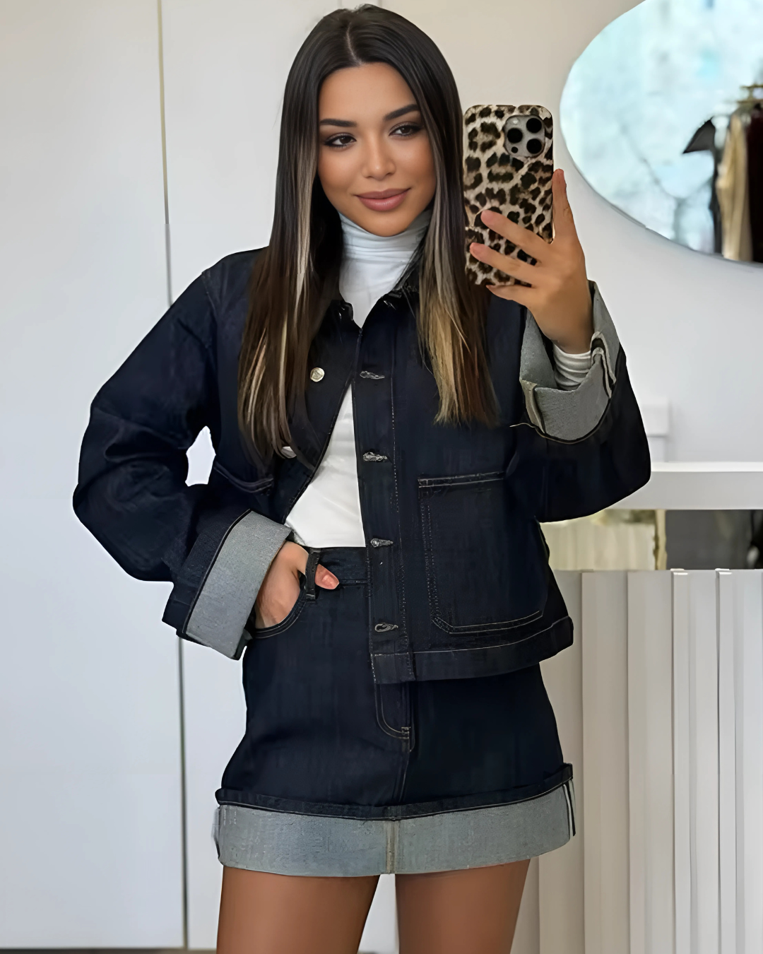 “Vintage Denim Duo”