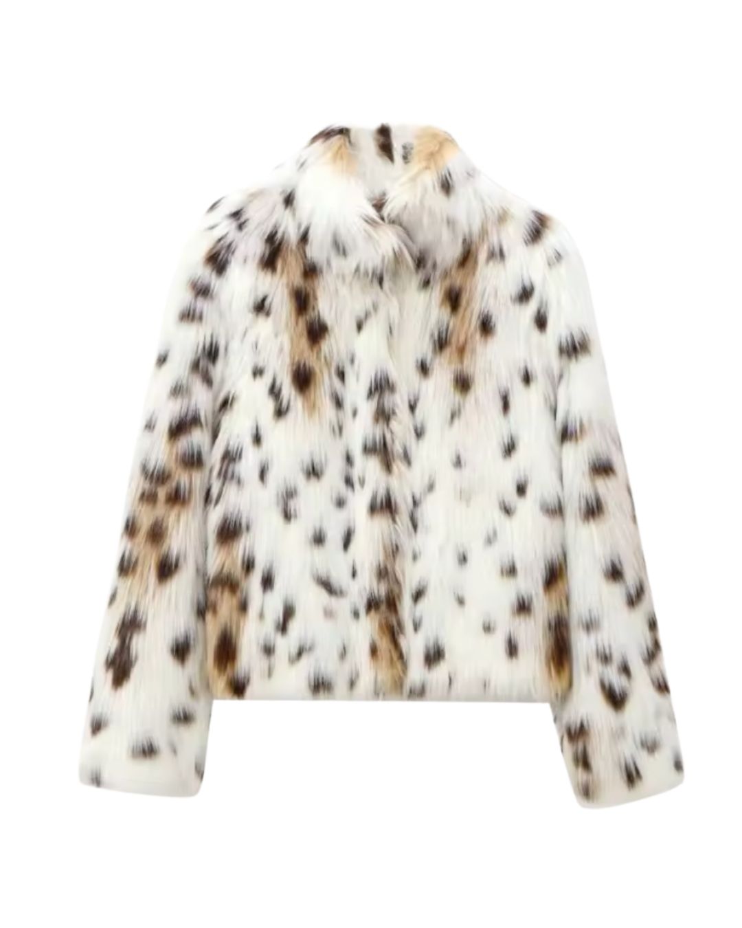 Leopard Luxe Faux Fur Short Coat