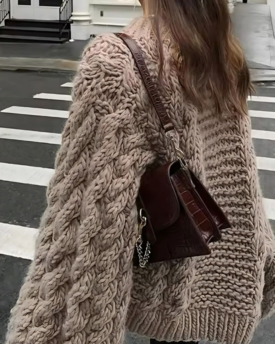 Cozy Flare Cable Knit Sweater