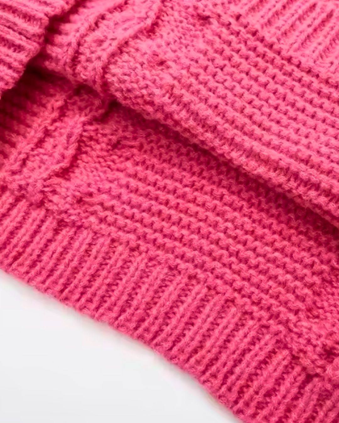 Cozy Flare Cable Knit Sweater