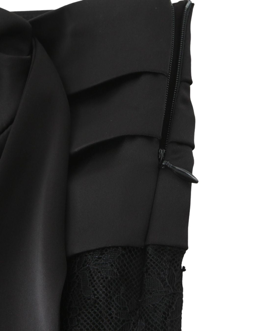 Schwarzes Spitzen Minikleid