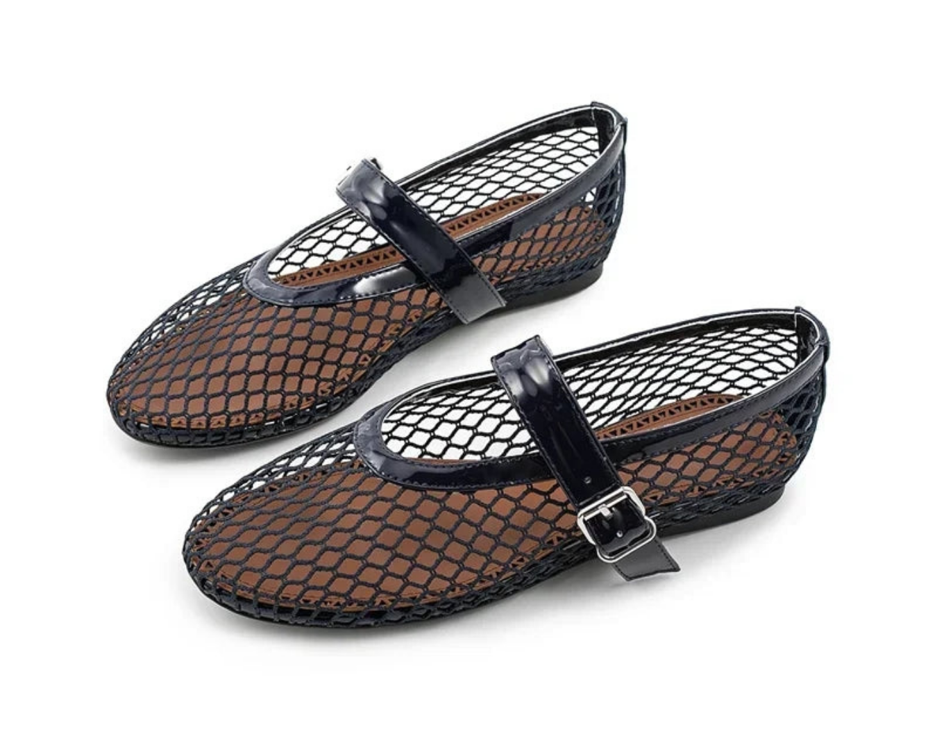 Mesh Riviera Mary Jane Flats