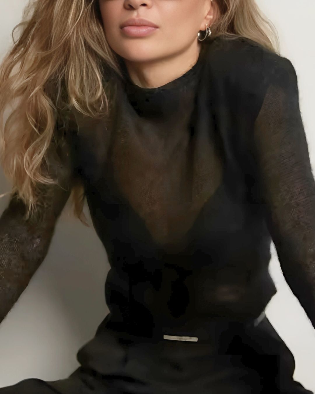 Feminine Grace Sheer Pullover