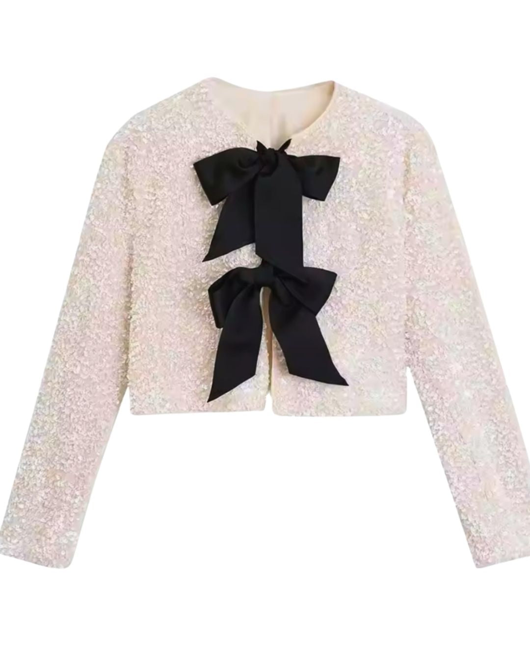 Glam Bow Sequin Jacket