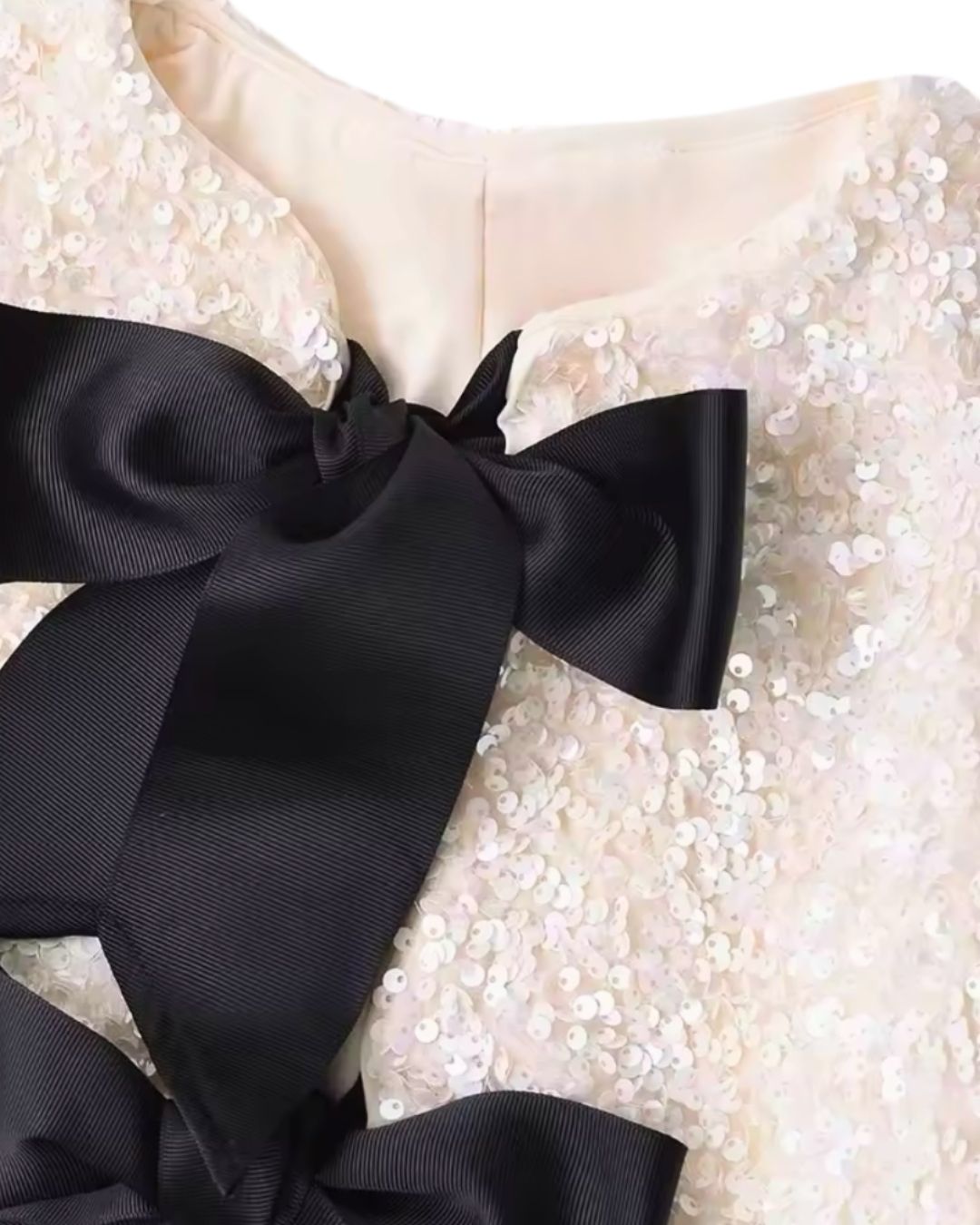 Glam Bow Sequin Jacket