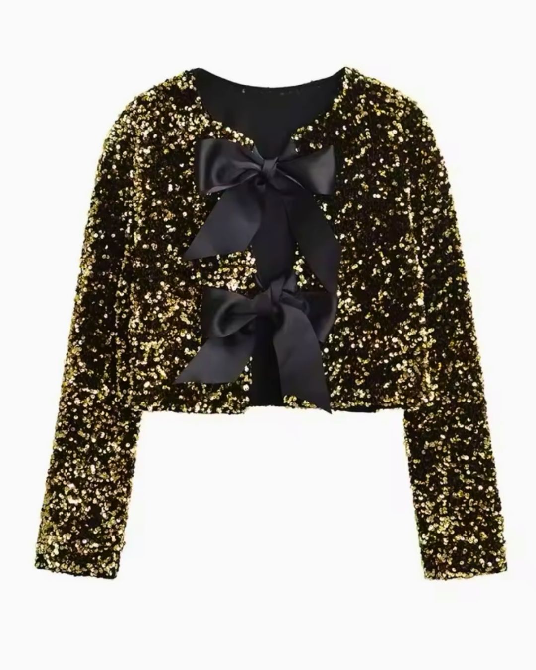 Glam Bow Sequin Jacket