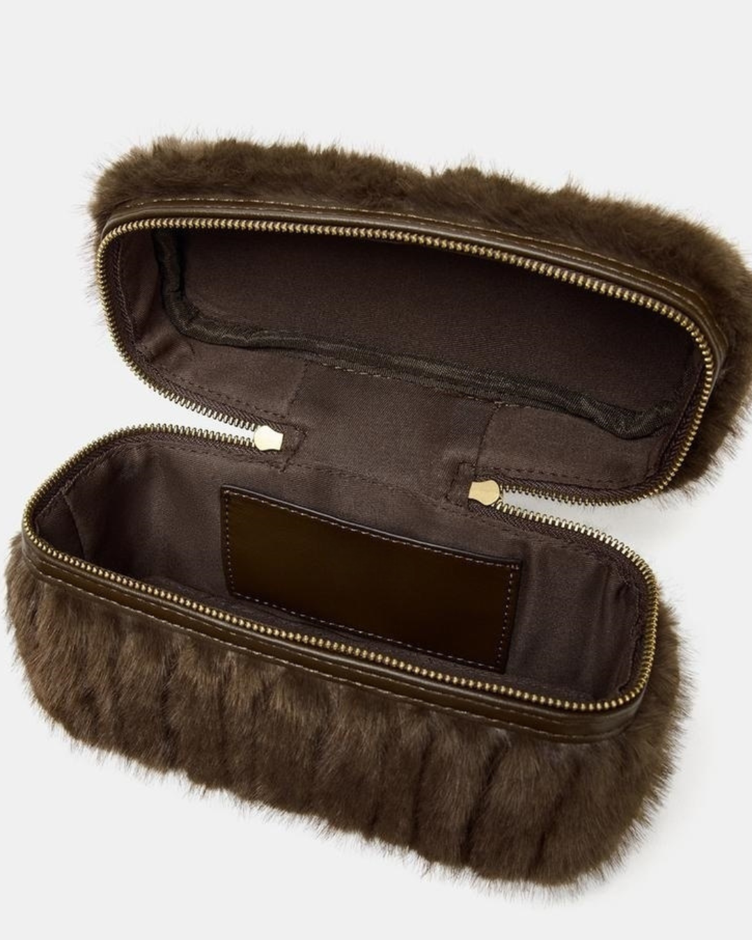 Chic Faux Fur Charm Handbag