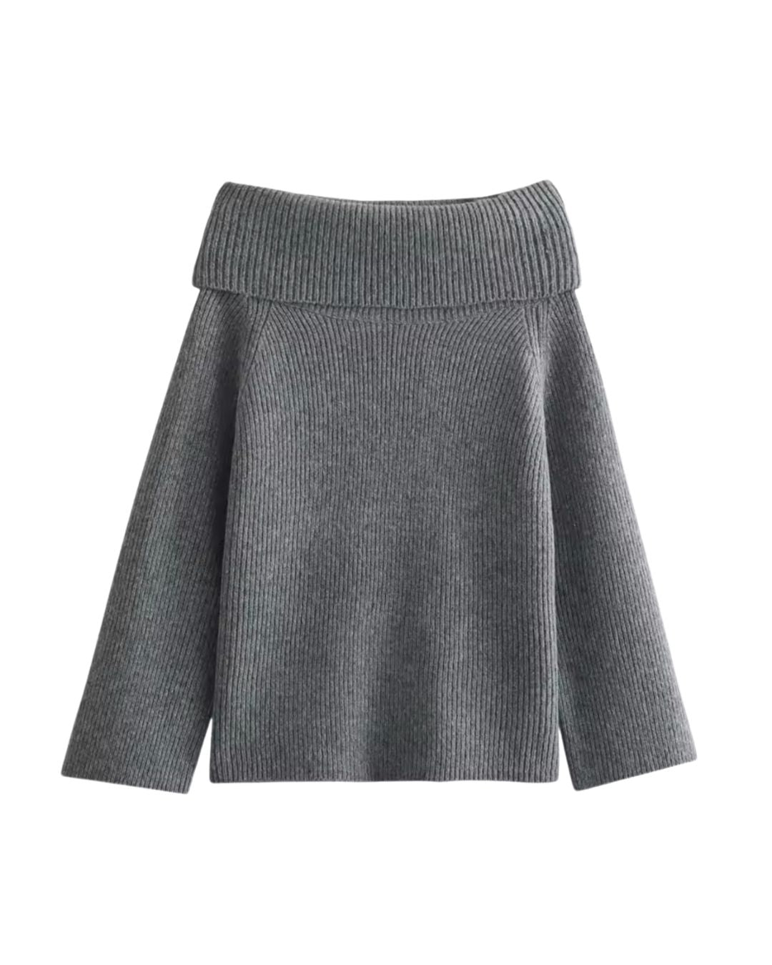 Cozy Glam Off-Shoulder Knit Sweater - Pullover & Strickkleid