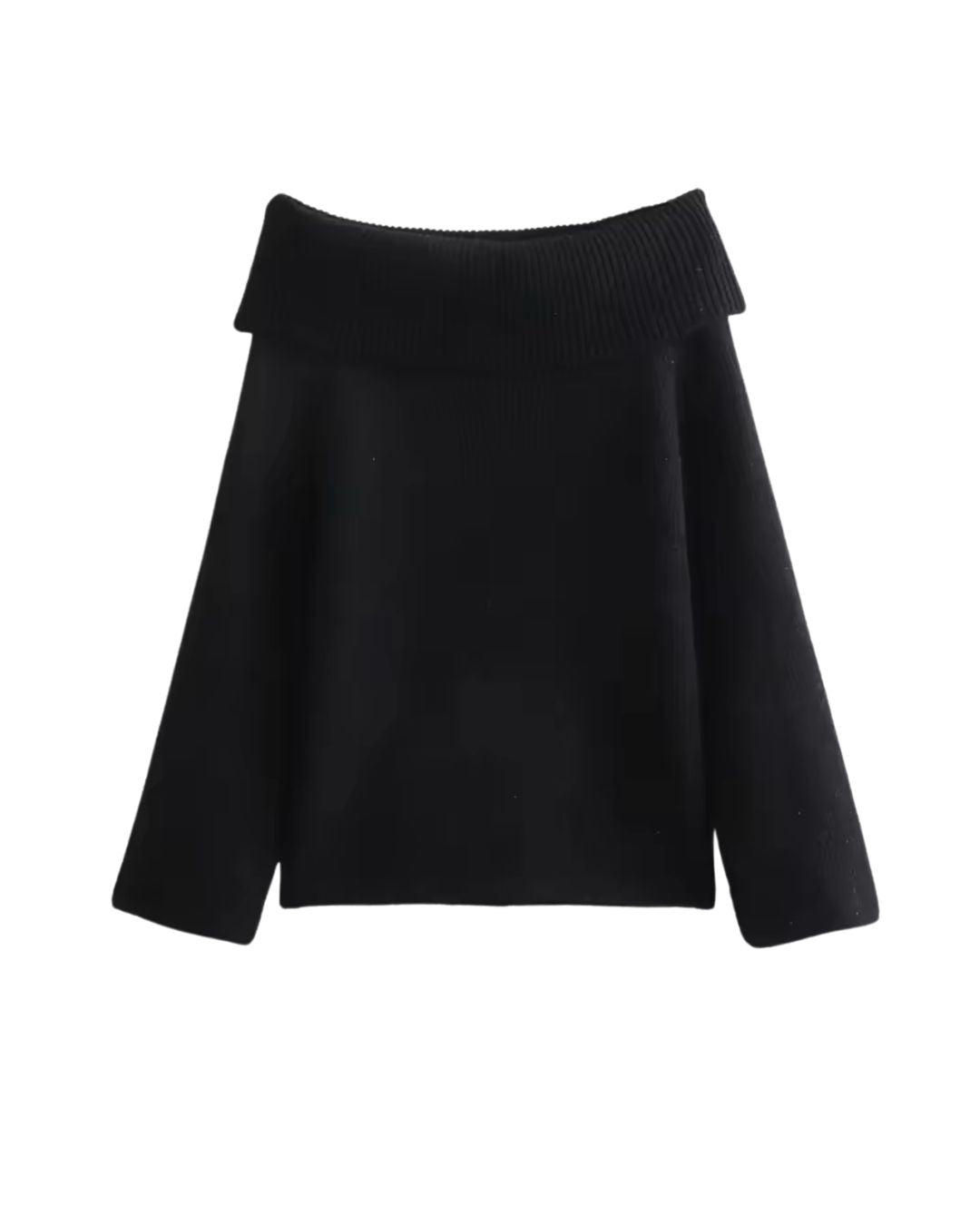 Cozy Glam Off-Shoulder Knit Sweater - Pullover & Strickkleid