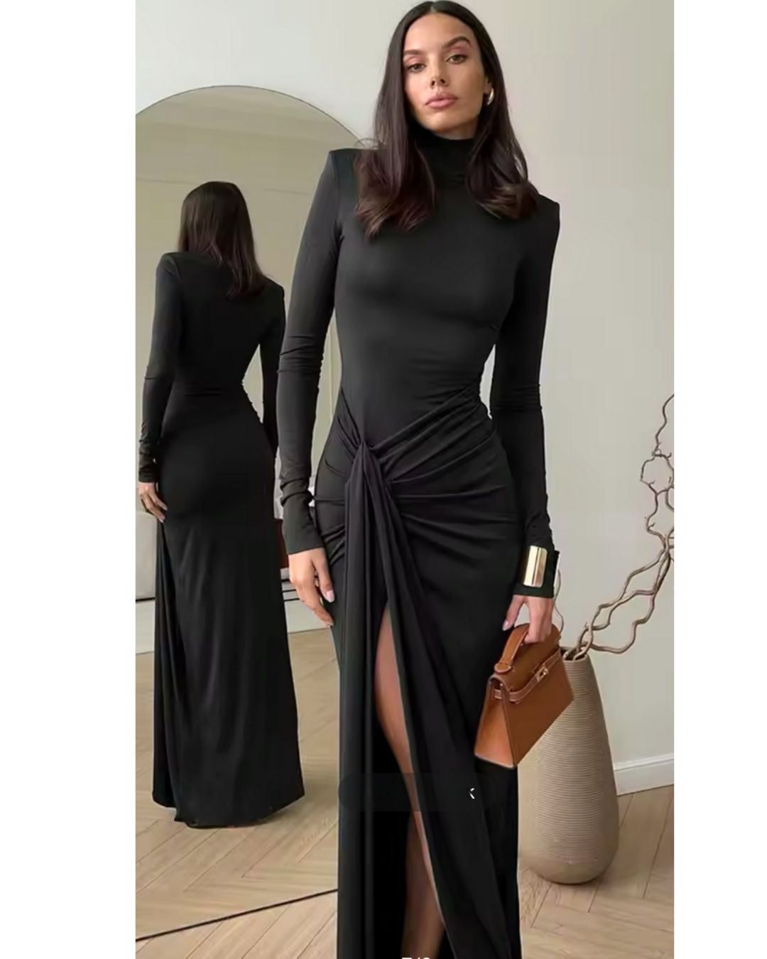 Elegantes High Split Bodycon Kleid