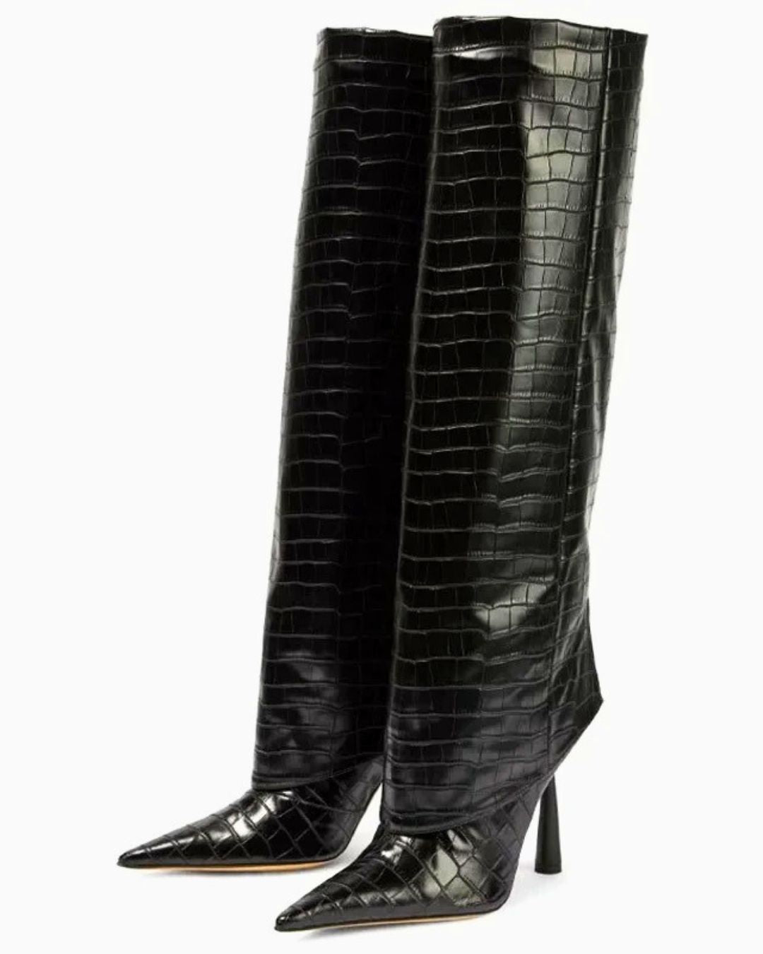 Croc Luxe Knee-High Boots