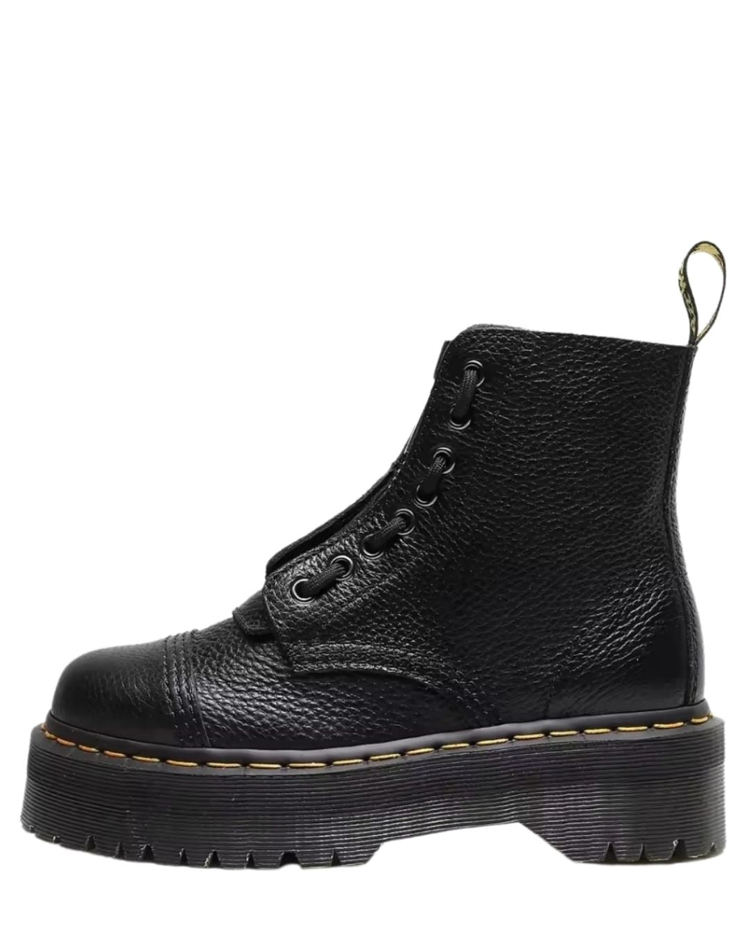 Urban Rebel Platform Boots – Echtleder Motorrad-Stiefelette