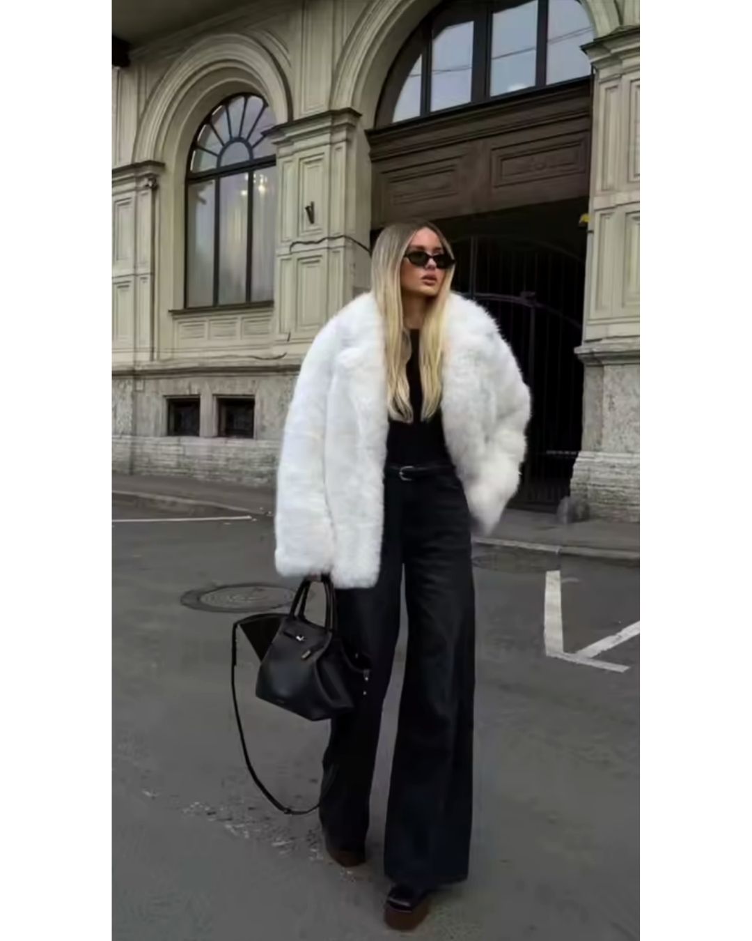 Urban Fluffy Faux Fur Coat