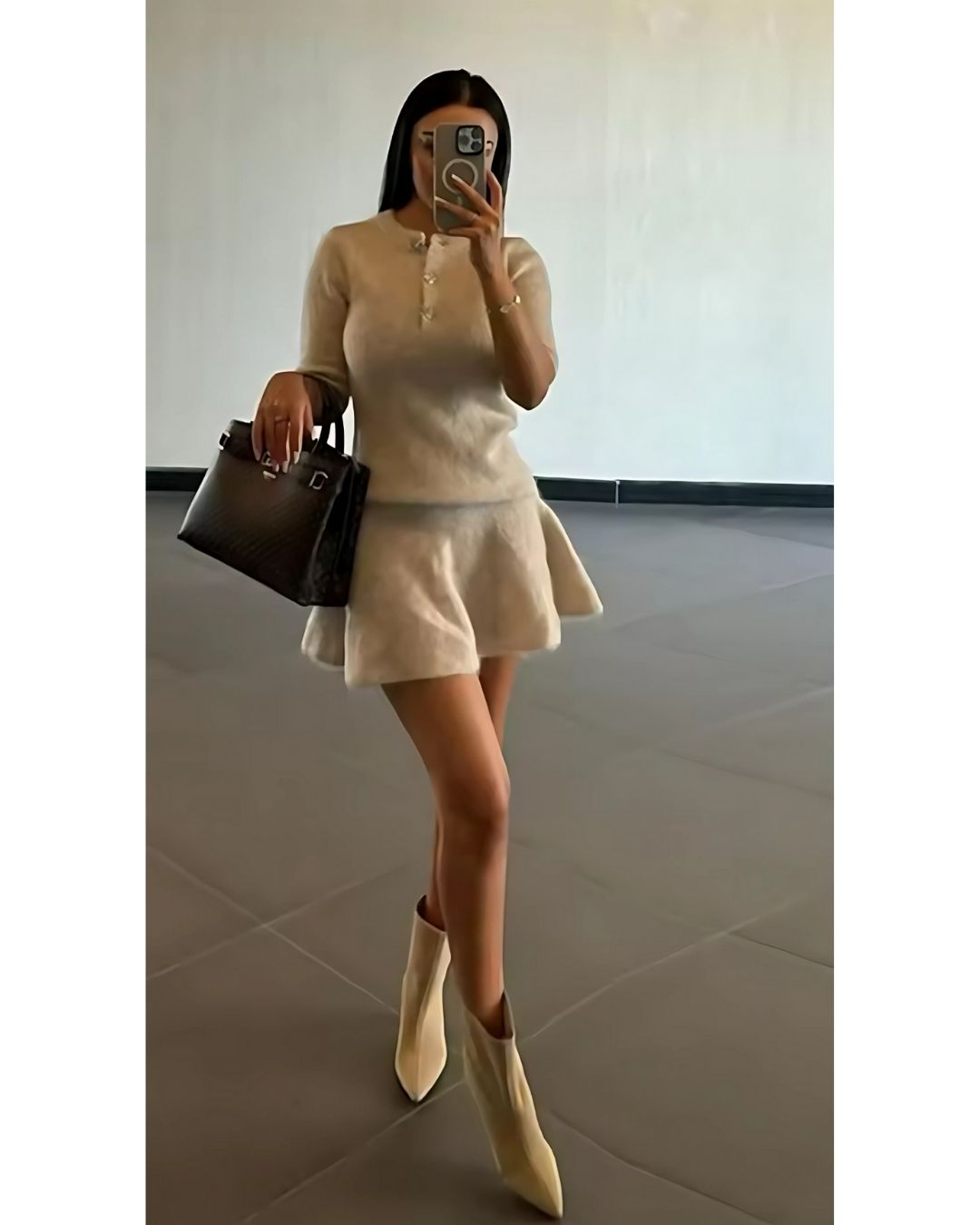 Cream Allure Knit Set