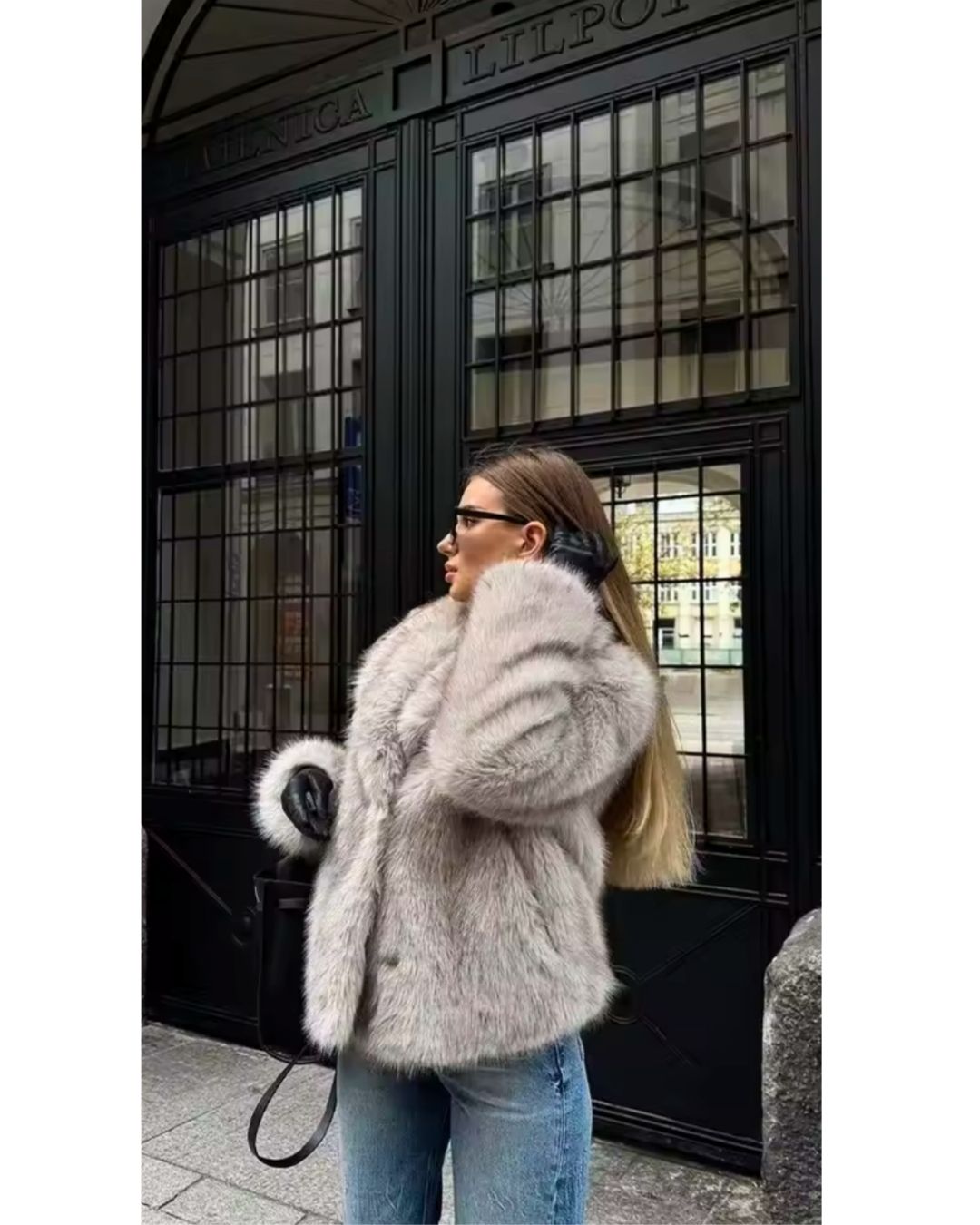 Urban Fluffy Faux Fur Coat
