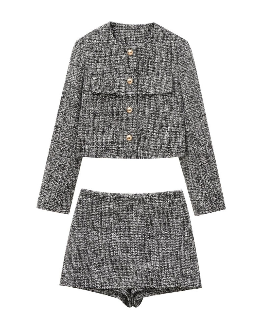 Parisian Tweed Two-Piece Set