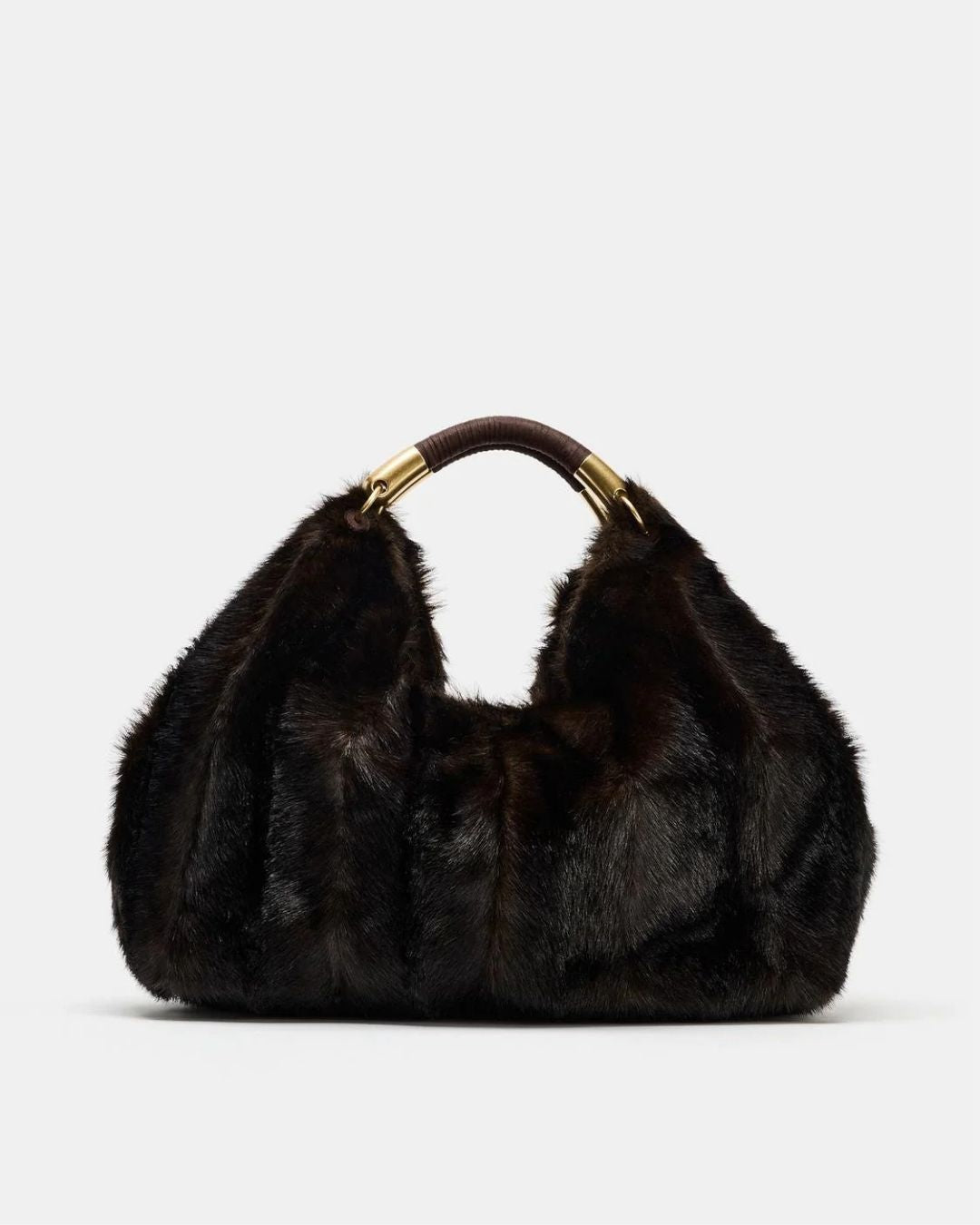 Noir Luxe Faux Fur Bag