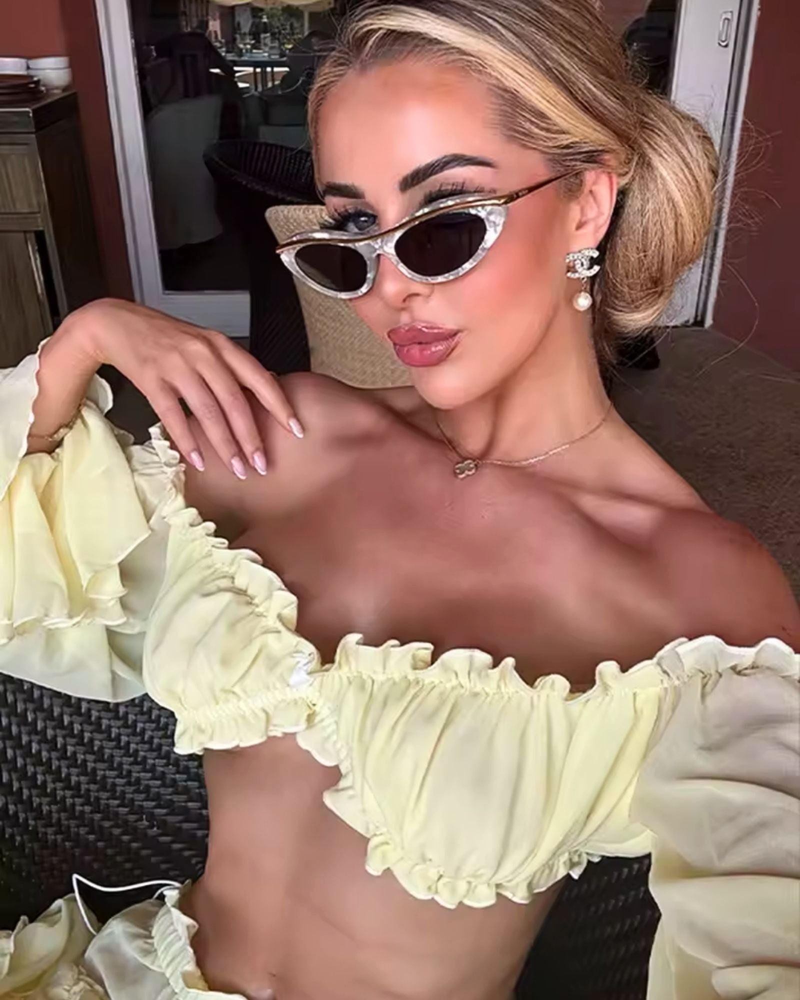 Azure Riviera Ruffle Set