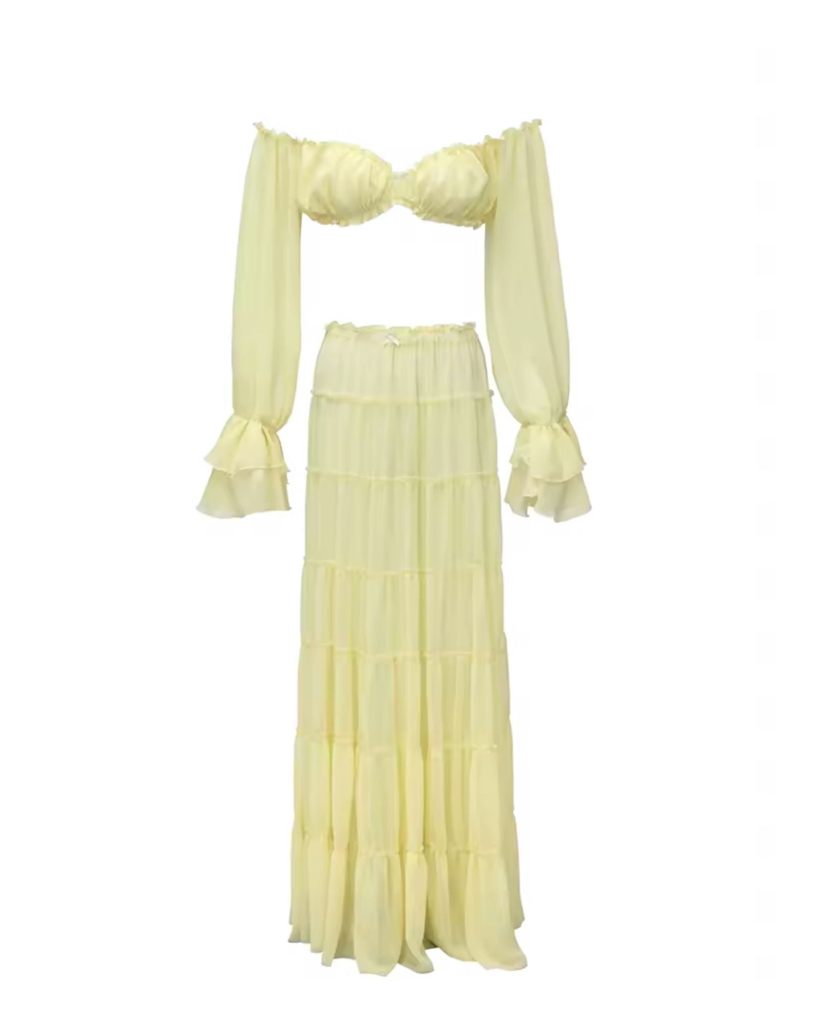 Azure Riviera Ruffle Set