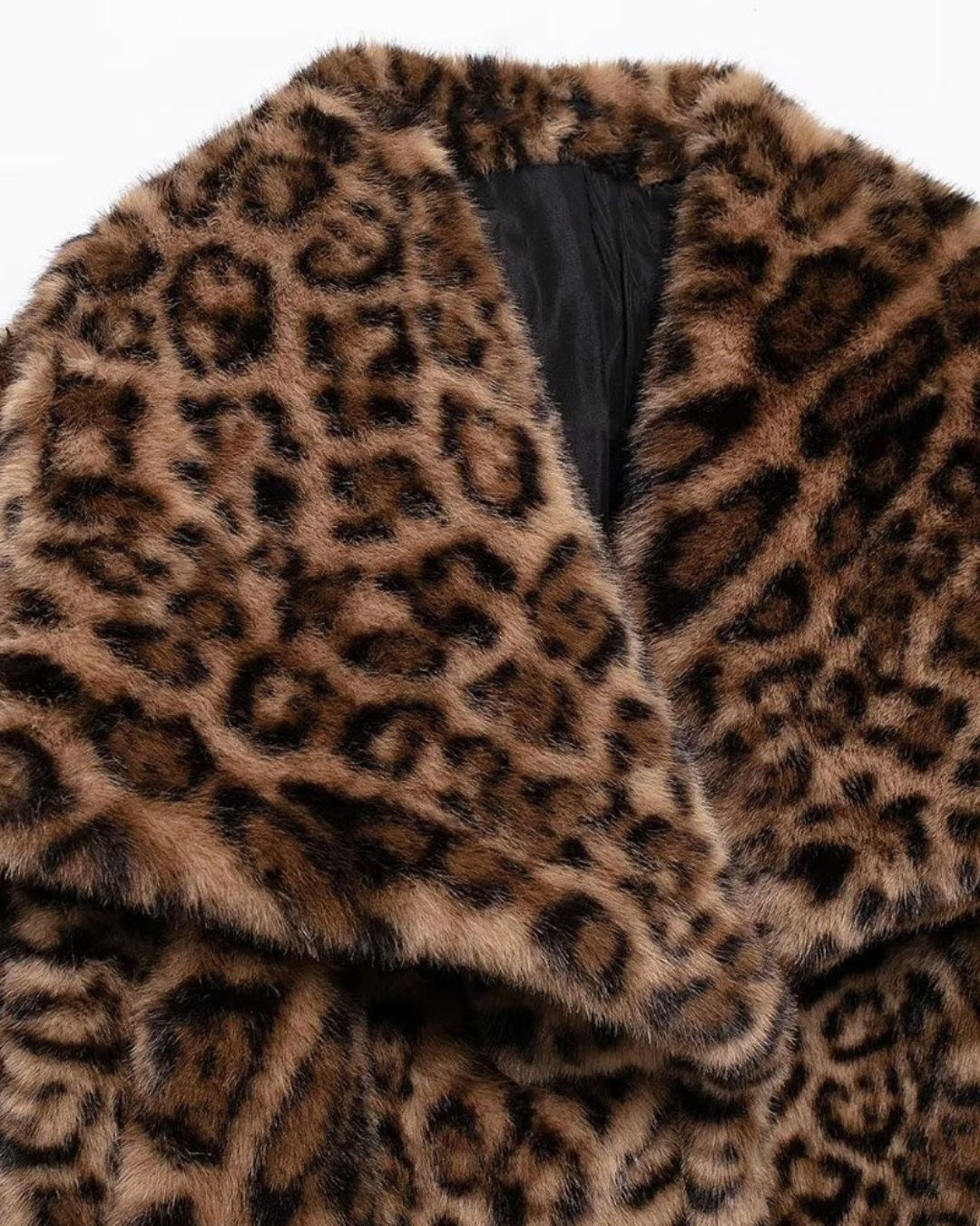 Leopard Glam Short Faux Fur Jacket