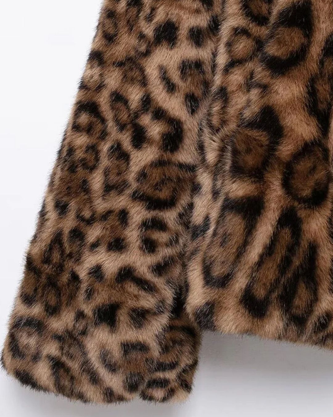 Leopard Glam Short Faux Fur Jacket