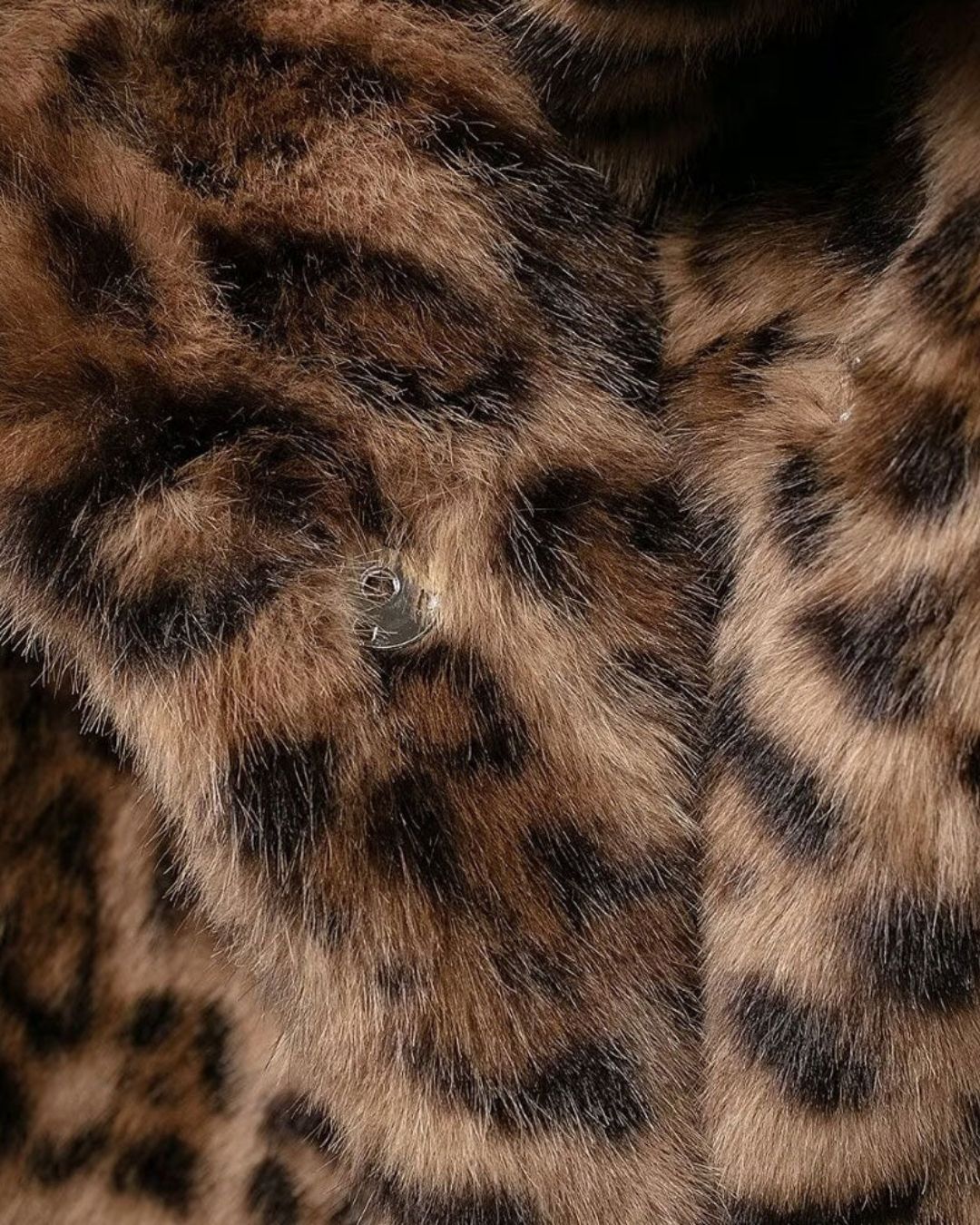 Leopard Glam Short Faux Fur Jacket